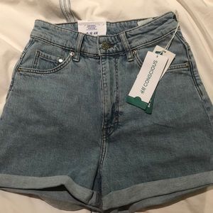 H&M high waisted mom shorts